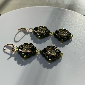 Hand beaded Fun Flirty Earrings